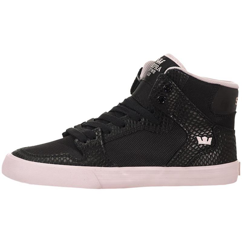 Buty Supra VAIDER - Sneakersy Wysokie Damskie - Czarne Różowe (ATPI-52083)